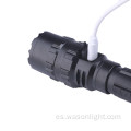 10 vatios Retail Husky Professional de calidad resistente LED recargable potente antorcha de linterna